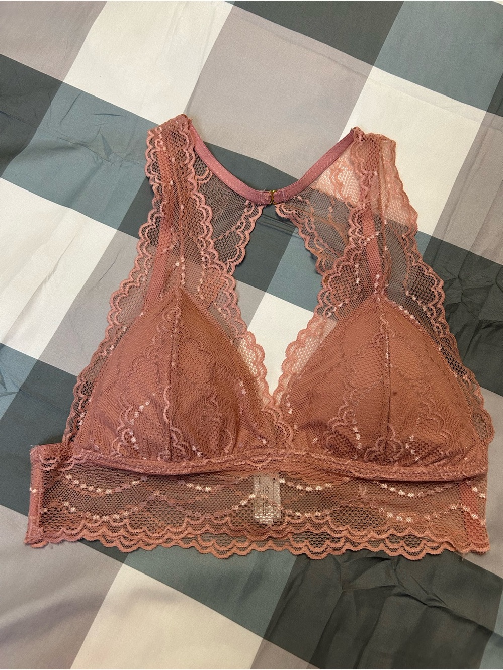 sophie b. Lace Racerback Bralette in Dusty Rose